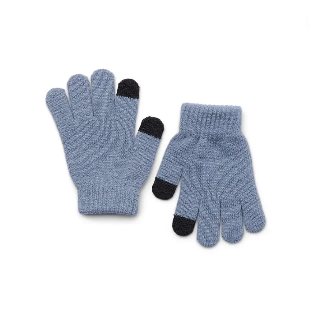 Girls Justice Ribbed & Full Print Winter Cozy Beanie and Gloves 2, 2-Piece Sets